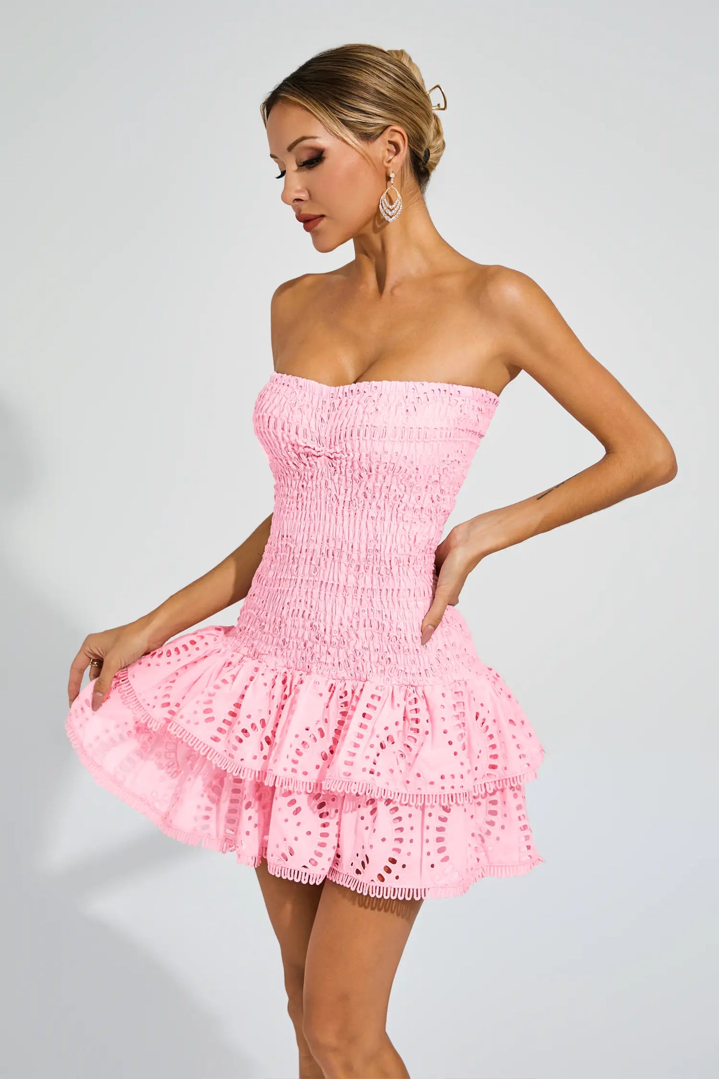 Bert Ruffle Mini Dress